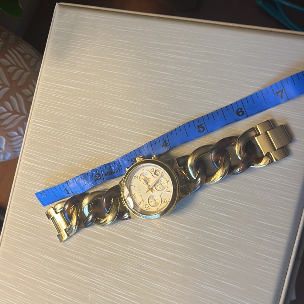 Michael Lord Gold And Tortoise Shell Link Watch - image 3